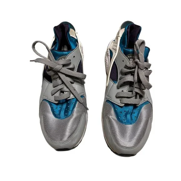 Nike | Shoes | Nike Mens Air Huarache Gray Aqua White Retro  display picture 1